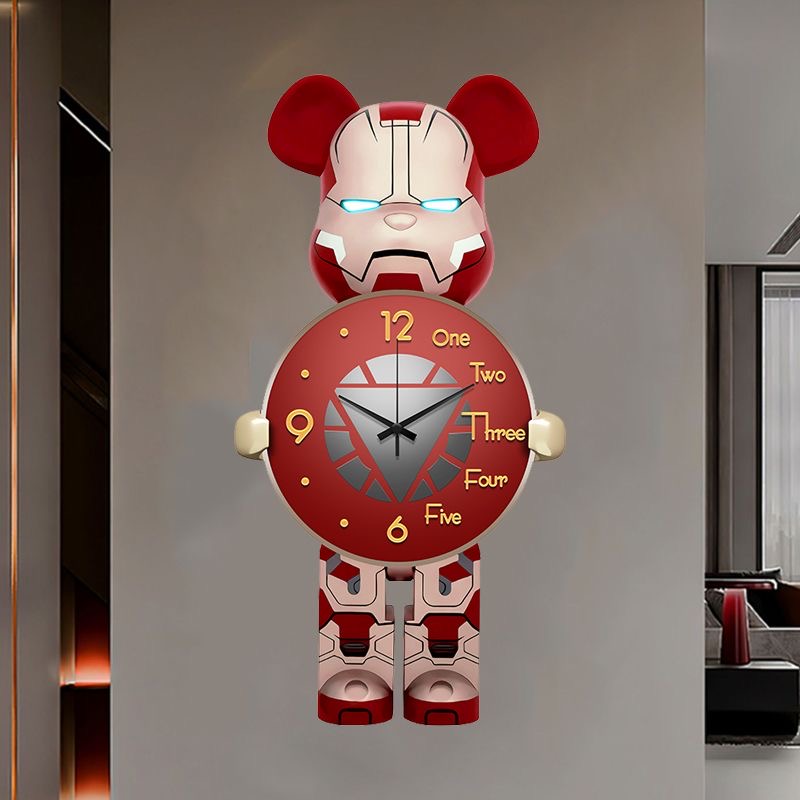 Animal Clock 80X41 CM 4 Environmentally friendly material, no need for punching